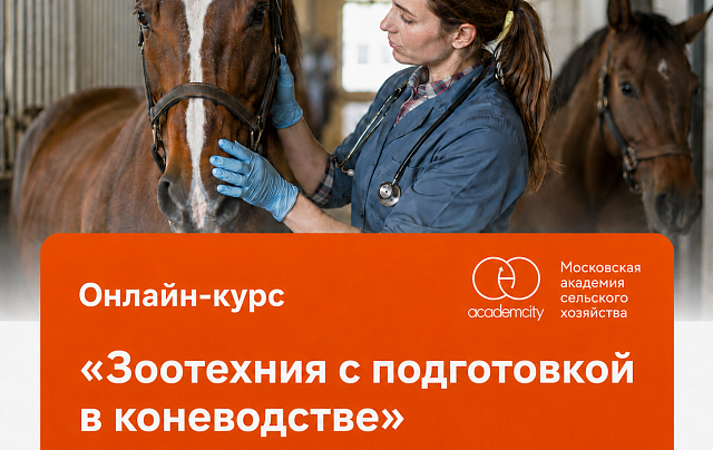 Онлайн-курс «Зоотехния с подготовкой в коневодстве»