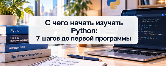 С чего начать изучать Python: 7 шагов до первой программы С чего начать изучать Python: 7 шагов до первой программы