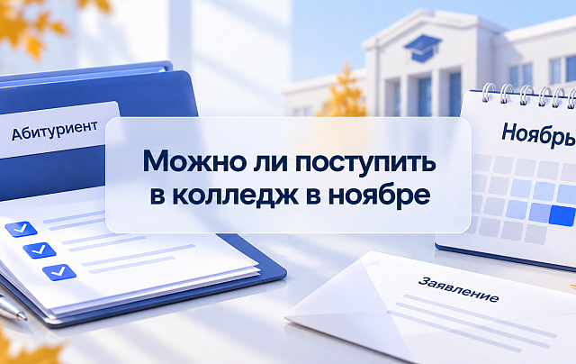 Можно ли поступить в колледж в ноябре: сроки приема и варианты
