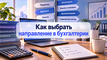 Как выбрать направление в Бухгалтерии