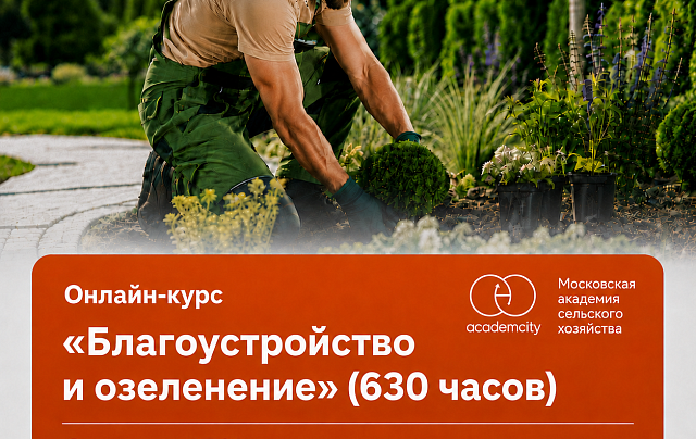 Онлайн-курс «Благоустройство и озеленение» (630 часов)