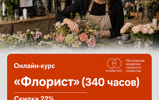 Онлайн-курс «Флорист» (340 часов)