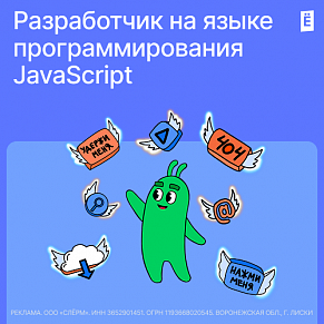 Разработчик на языке программирования JavaScript