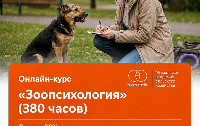 Онлайн-курс «Зоопсихология» (380 часов)